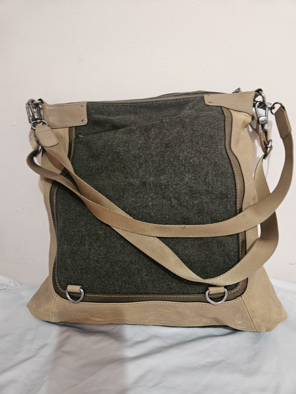 Splendid Leather Canvas Bag